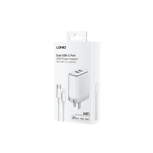 Carga Rápida Dual USB-C 35W CERTIFICADO APPLE - Image 3