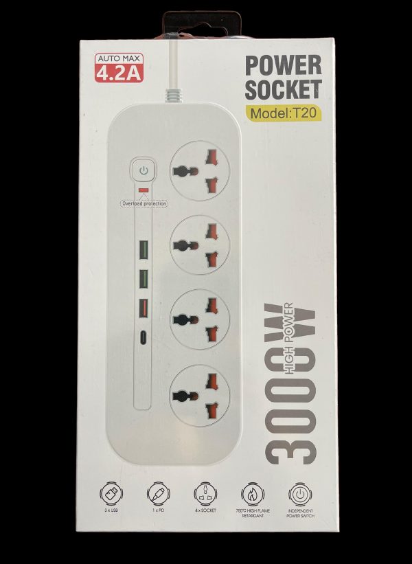 Power Socket T20 3000W