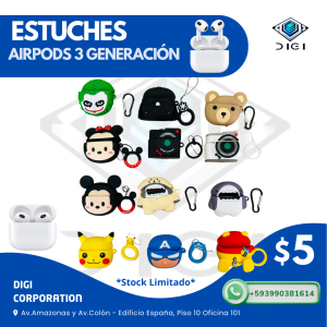 Estuches con Diseño para Apple Airpods 3ra. Generación