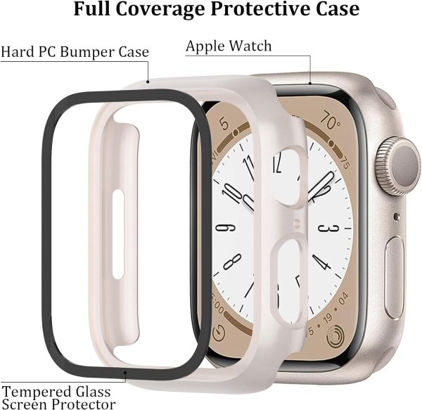 Case para Apple Watch 45 mm con Vidrio Templado - Image 2
