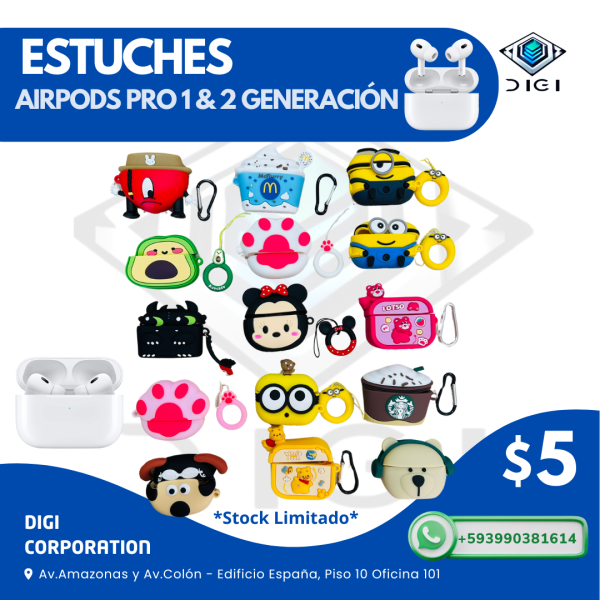 Estuches con Diseño para Apple Airpods PRO 2da. Generación - Image 3