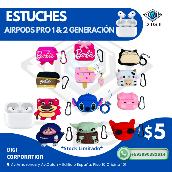 Estuches con Diseño para Apple Airpods PRO 2da. Generación - Image 2