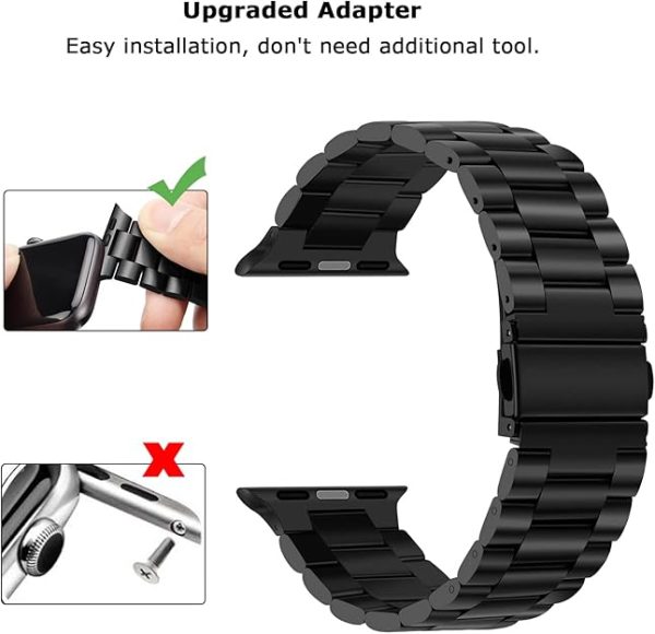 Tasikar Correa Metal Negro Apple Watch 42/44/45/49 - Image 5