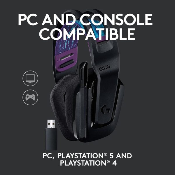 HEADSET LOGITECH G535 LIGHTSPEED WIRELESS GAMING BLUE - Image 4