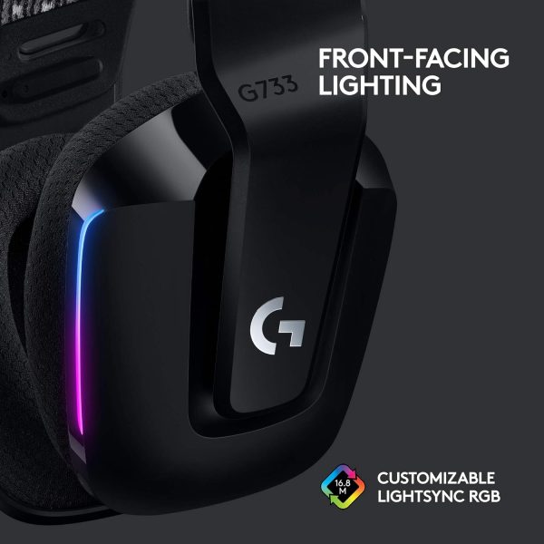 HEADSET LOGITECH G733 WIRELESS GAMING RGB NEGRO - Image 5