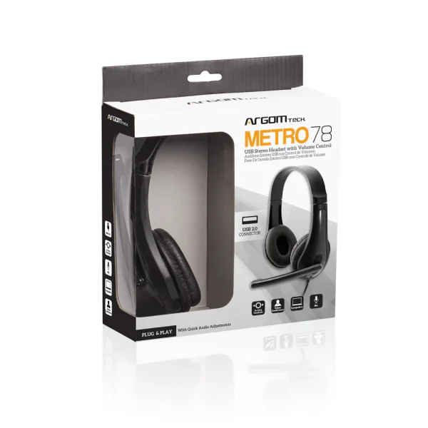 HEADSET ARGOM ARG-HS-0078 USB - Image 2